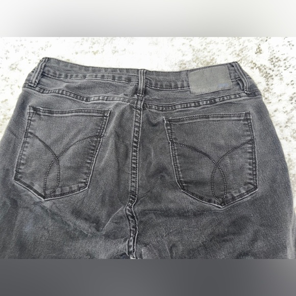 Calvin Klein Jeans Black Skinny Fit Stretch Denim Jeans Size: 32/ US14 (long) - Picture 4 of 5